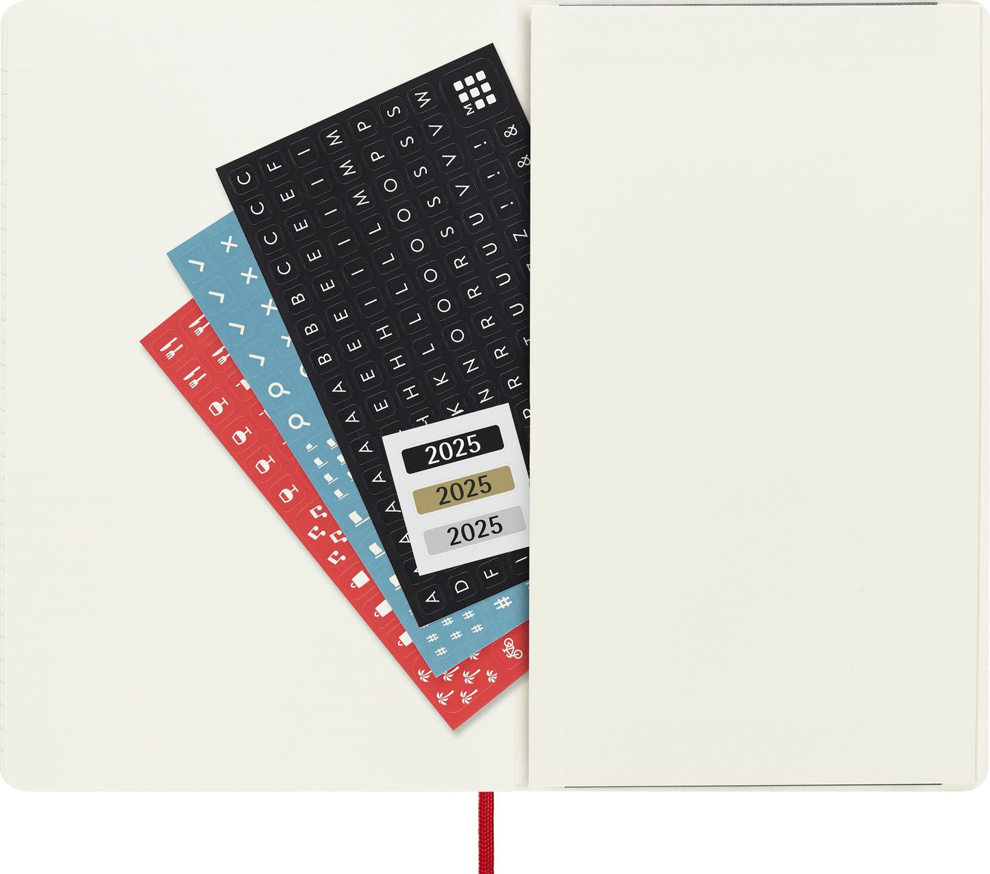 2025 Moleskine Scarlet Red Soft Cover Weekly Planner