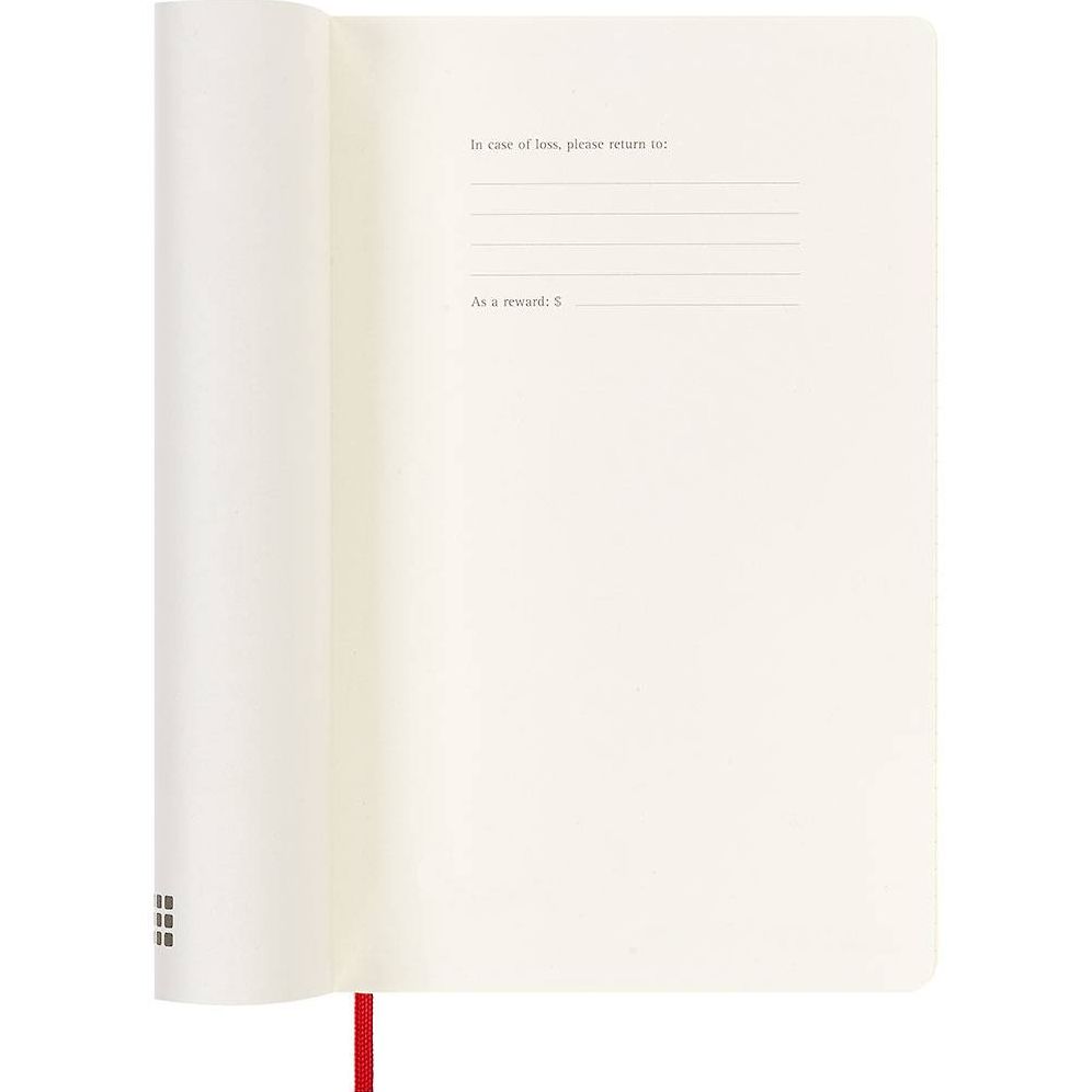 2025 Moleskine Scarlet Red Soft Cover Weekly Planner