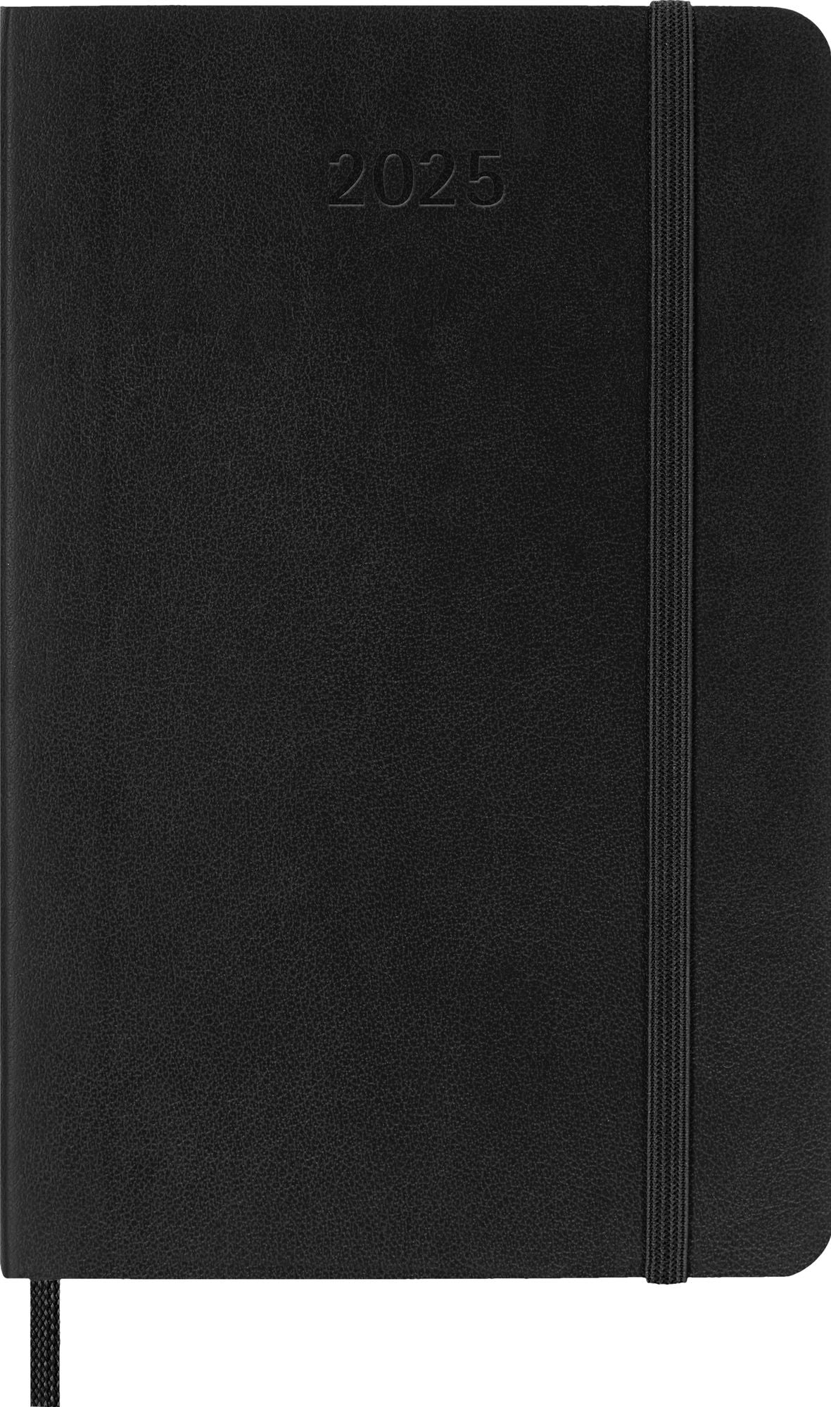 Moleskine Classic 12 Month 2025 Weekly Planner, Soft Cover, Pocket (3.5" x 5.5"), Black, 144 pages