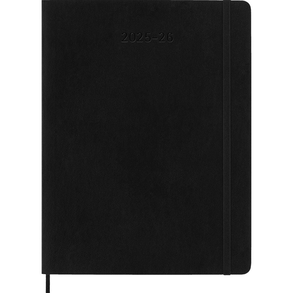 2025-2026 18M Black XL Softcover Weekly Planner