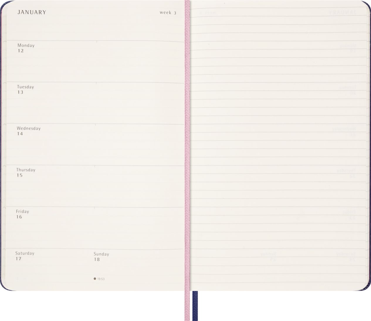 2025-2026 18M Large Sakura Weekly Planner