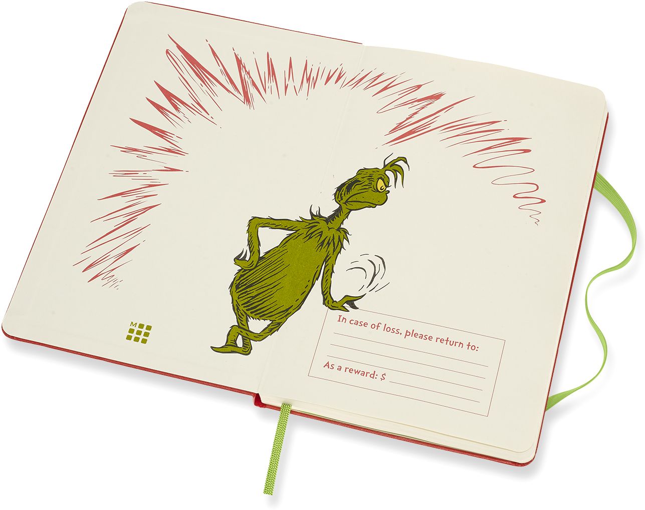 Moleskine Limited Edition Dr. Seuss, Large, Ruled, Red, Hard Cover (5 x 8.25)