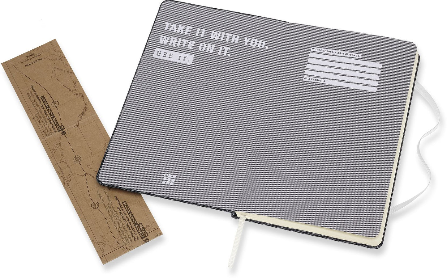 Moleskine Limited Collection Denim Notebook, Large, Ruled, Blue, This Yours, Hard Cover (5 x 8.25)