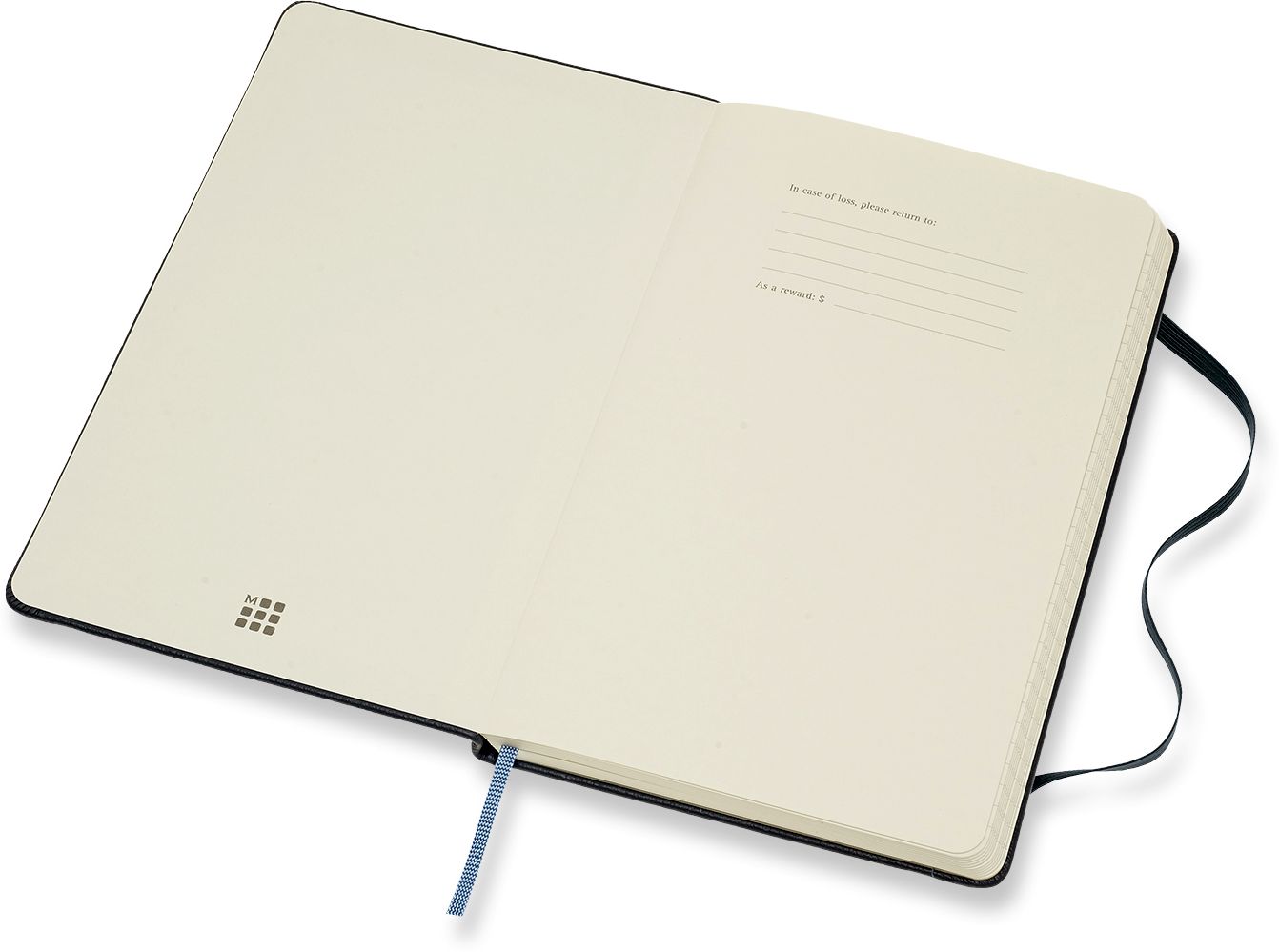 Moleskine Limited Collection Notebook Leather Large Ruled Avio Blue