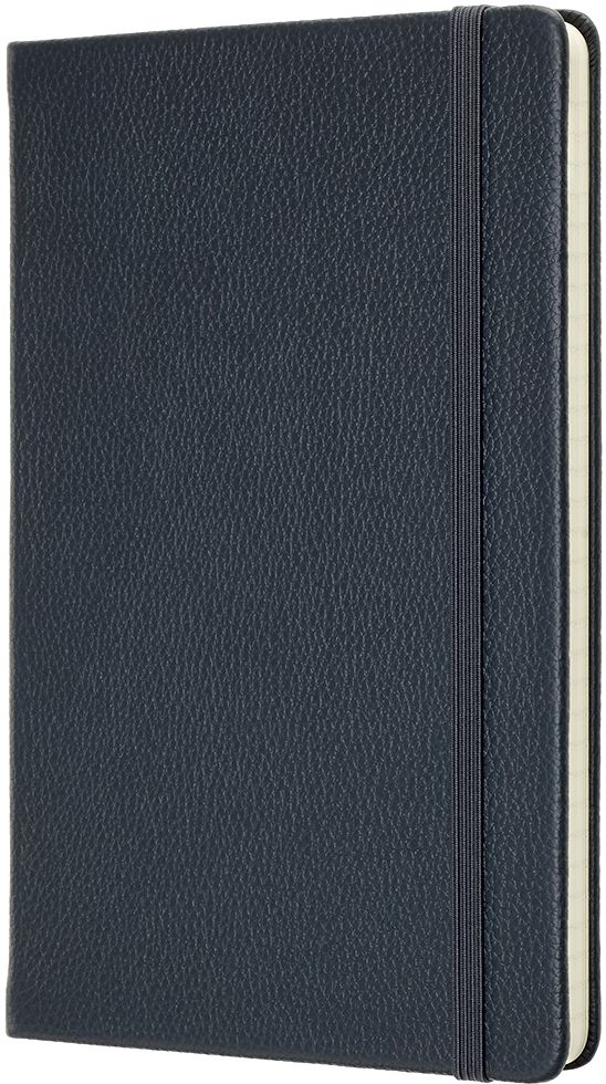 Moleskine Limited Collection Notebook Leather Large Ruled Avio Blue