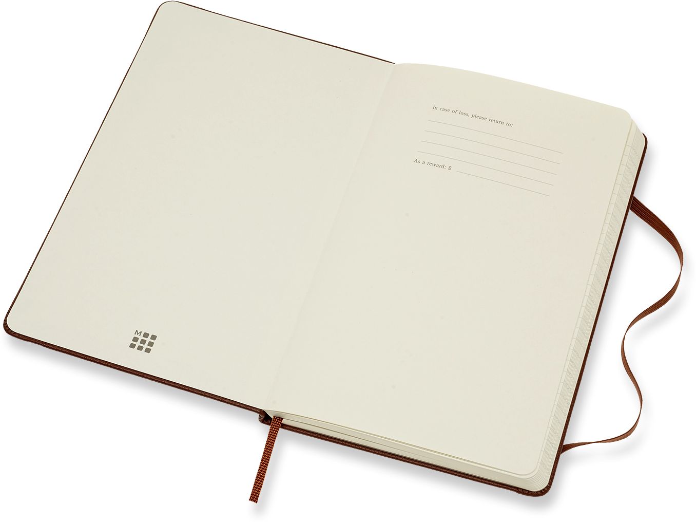 Moleskine Limited Collection Notebook Leather Large Ruled Sienna Brown