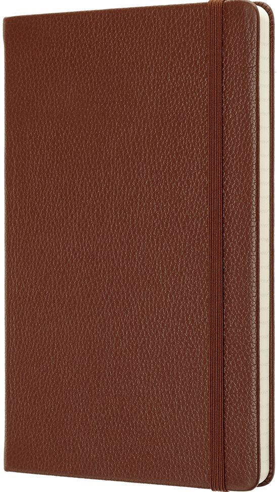 Moleskine Limited Collection Notebook Leather Large Ruled Sienna Brown