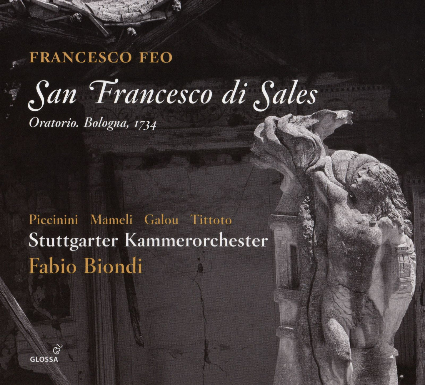Francesco Feo: San Francesco di Sales, Oratorio Bologna, 1734