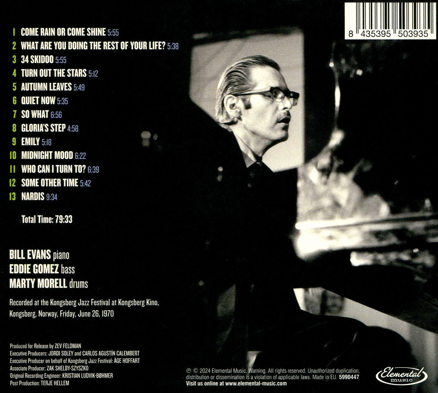 In Norway: The Kongsberg Concert (Bill Trio Evans)