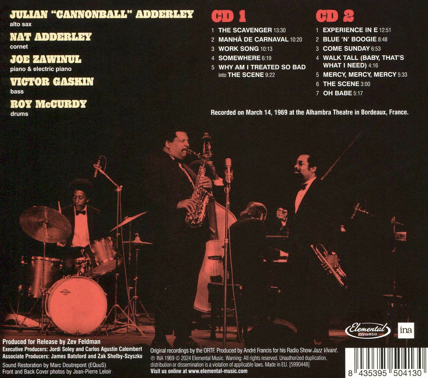 Burnin In Bordeaux: Live In France 1969 (Cannonball Adderley)