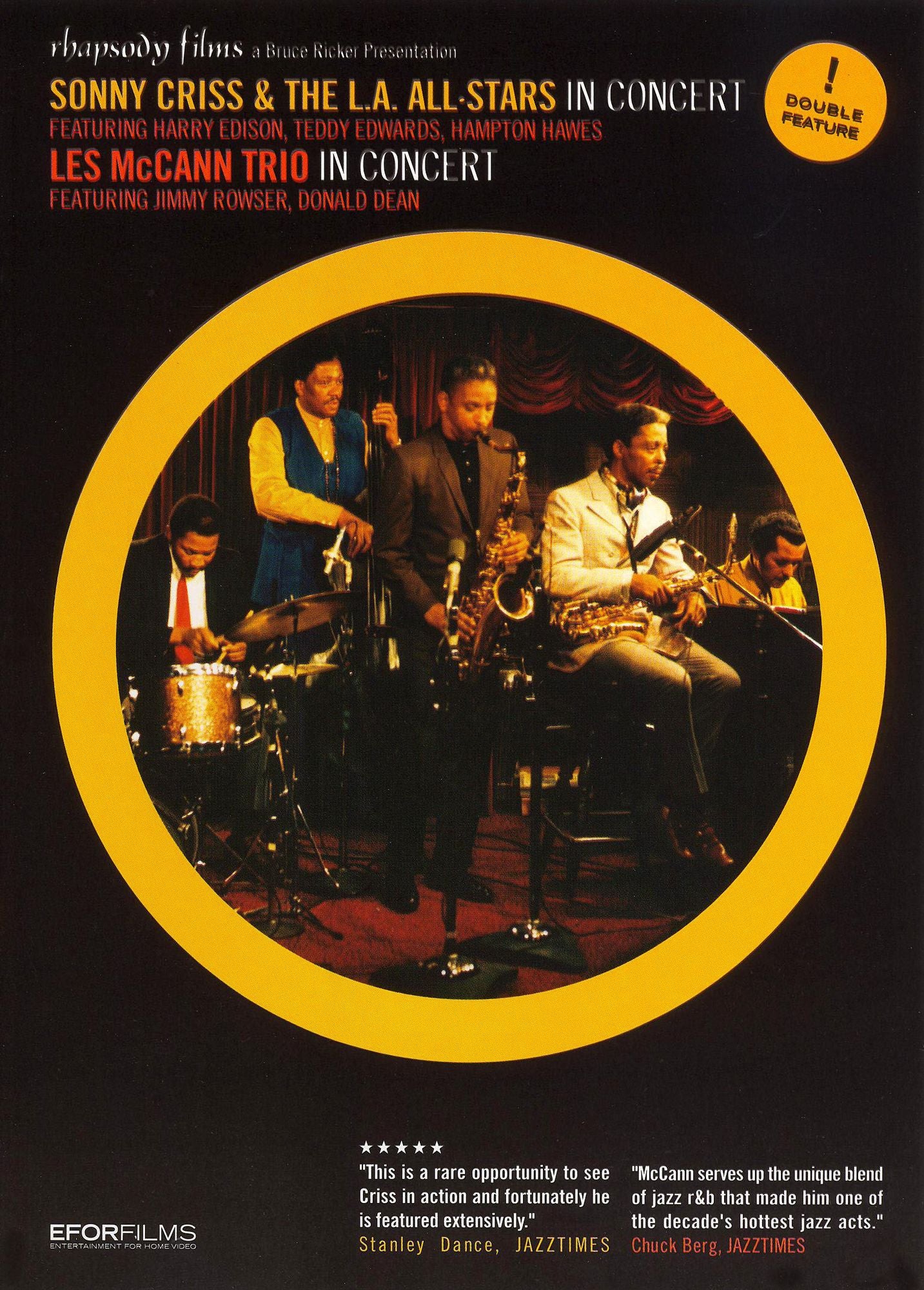 Sonny Criss And The La All-stars And The Les Mccann Trio: Live