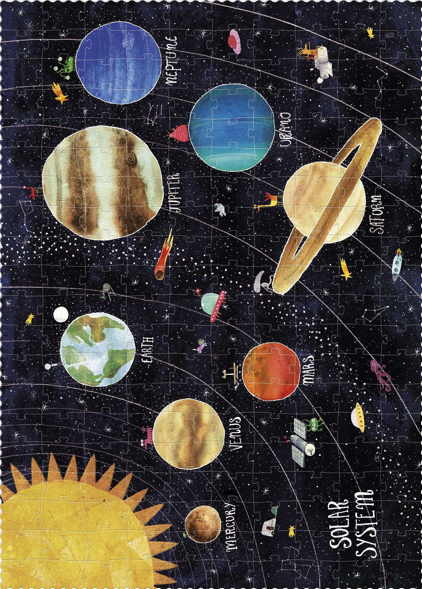 Discover the Planets 200 Piece Glow-in-the-Dark puzzle
