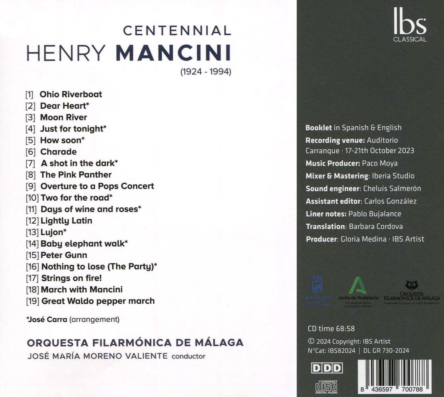 Centennial (Mancini / Orquesta Filarmonica De Malaga)