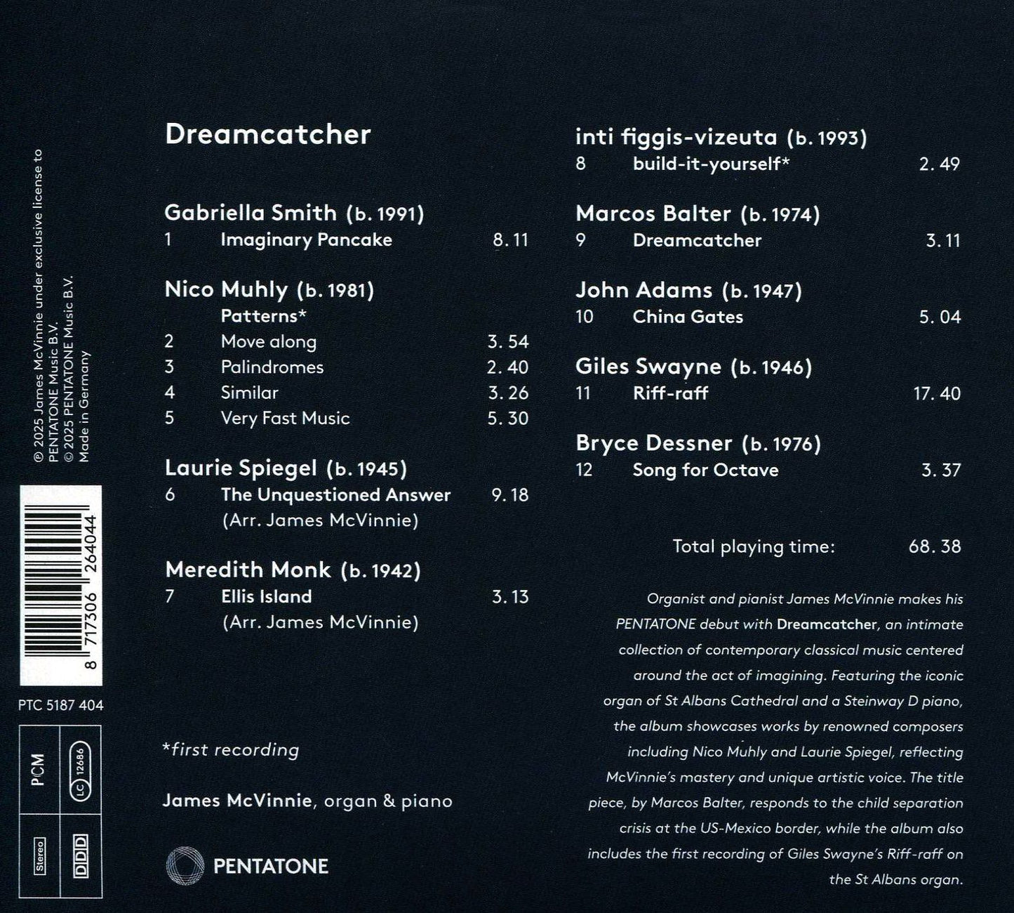 Dreamcatcher (Adams / Balter / Mcvinnie)