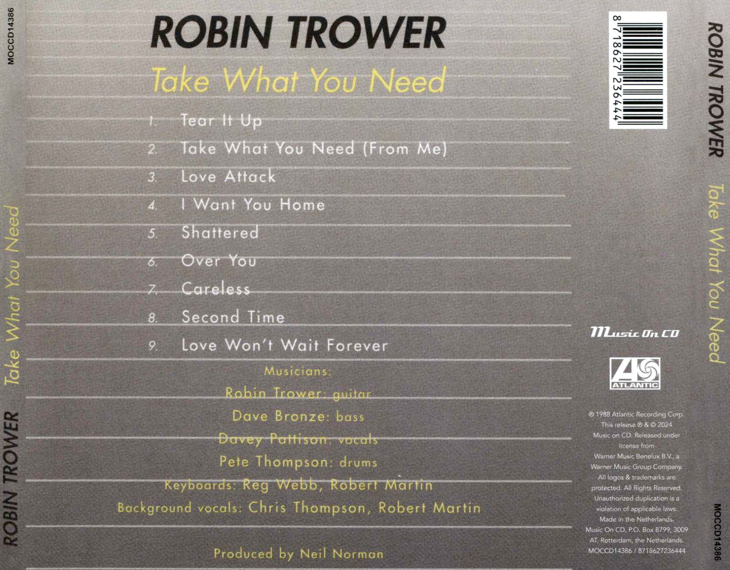 Take What You Need (Robin Trower)