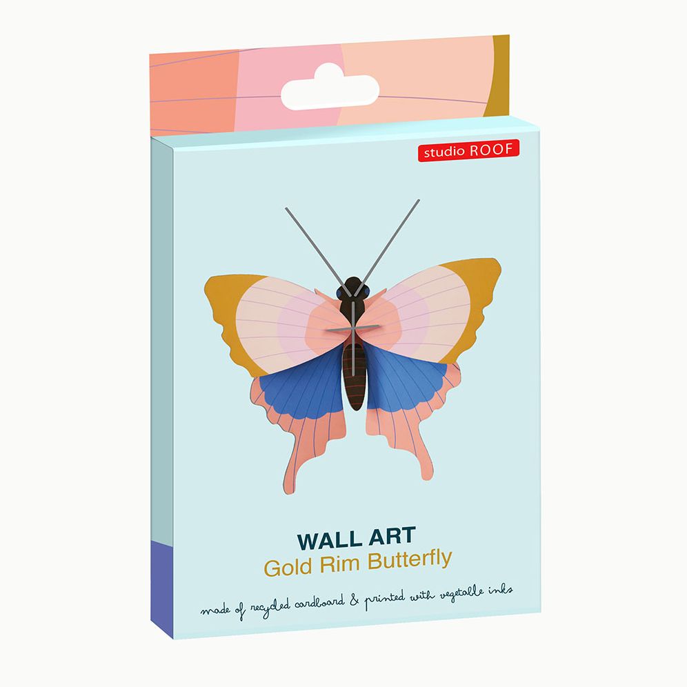 STUDIO ROOF GOLD RIM BUTTERFLY