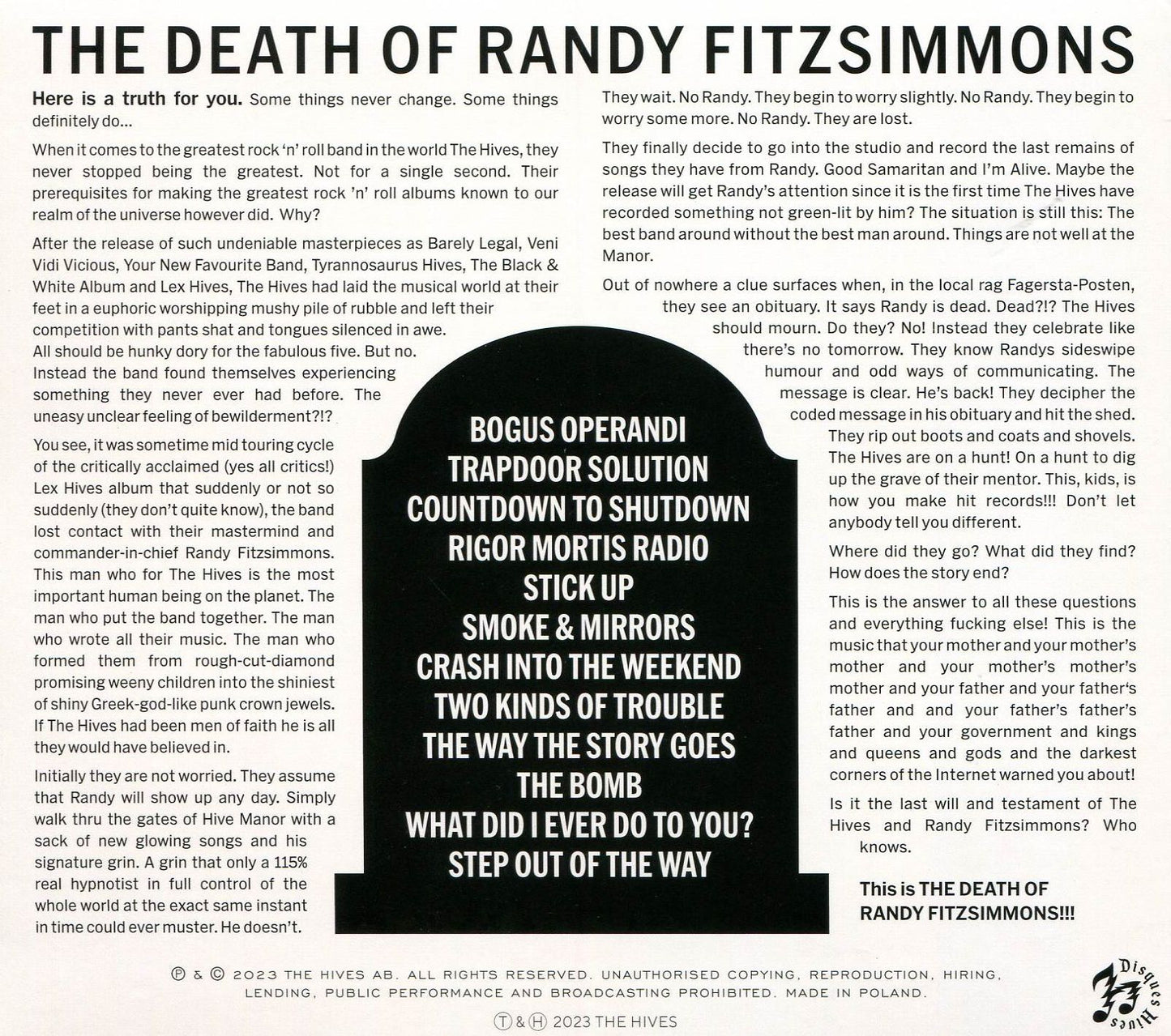 Death Of Randy Fitzsimmons (Dig)