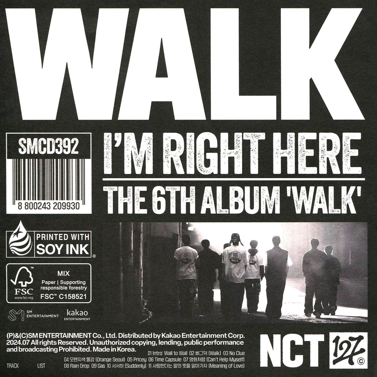 Walk - The 6Th Album (Poster Ver.) (Nct 127)