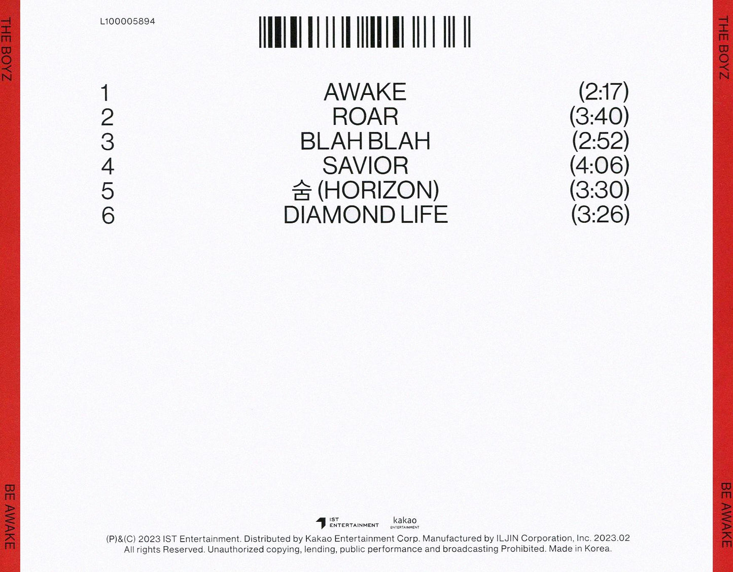 8th Mini Album: Be Awake