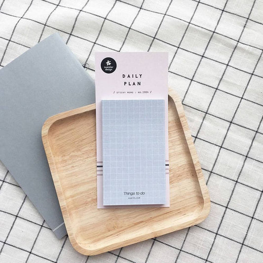 Suatelier Blue Grid Sticky Notes