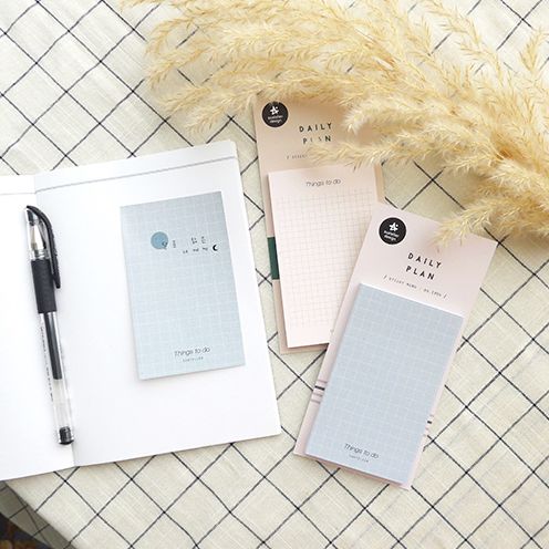 Suatelier Blue Grid Sticky Notes