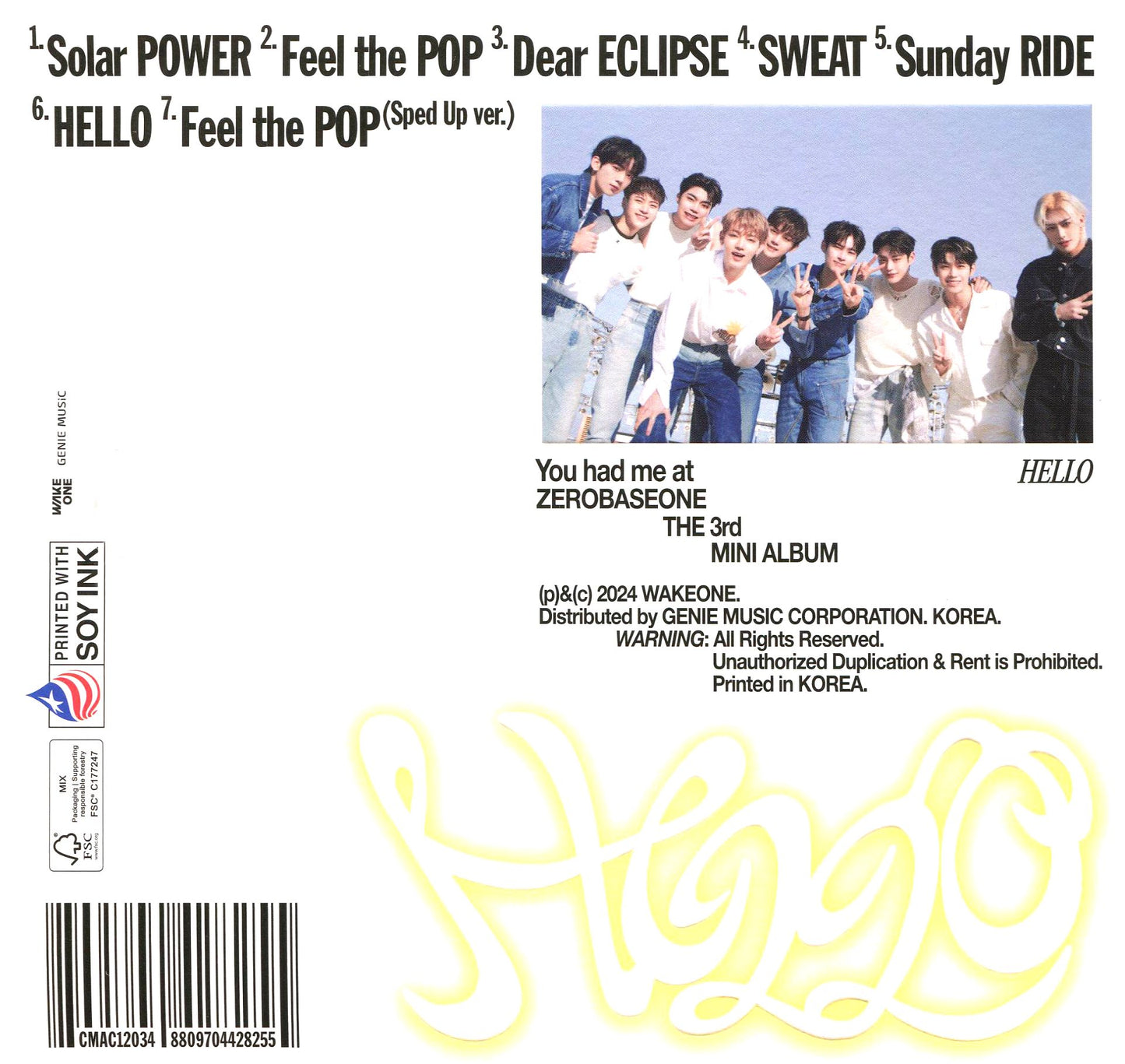 You Had Me At Hello - Digipack - Random Cover (Zerobaseone)