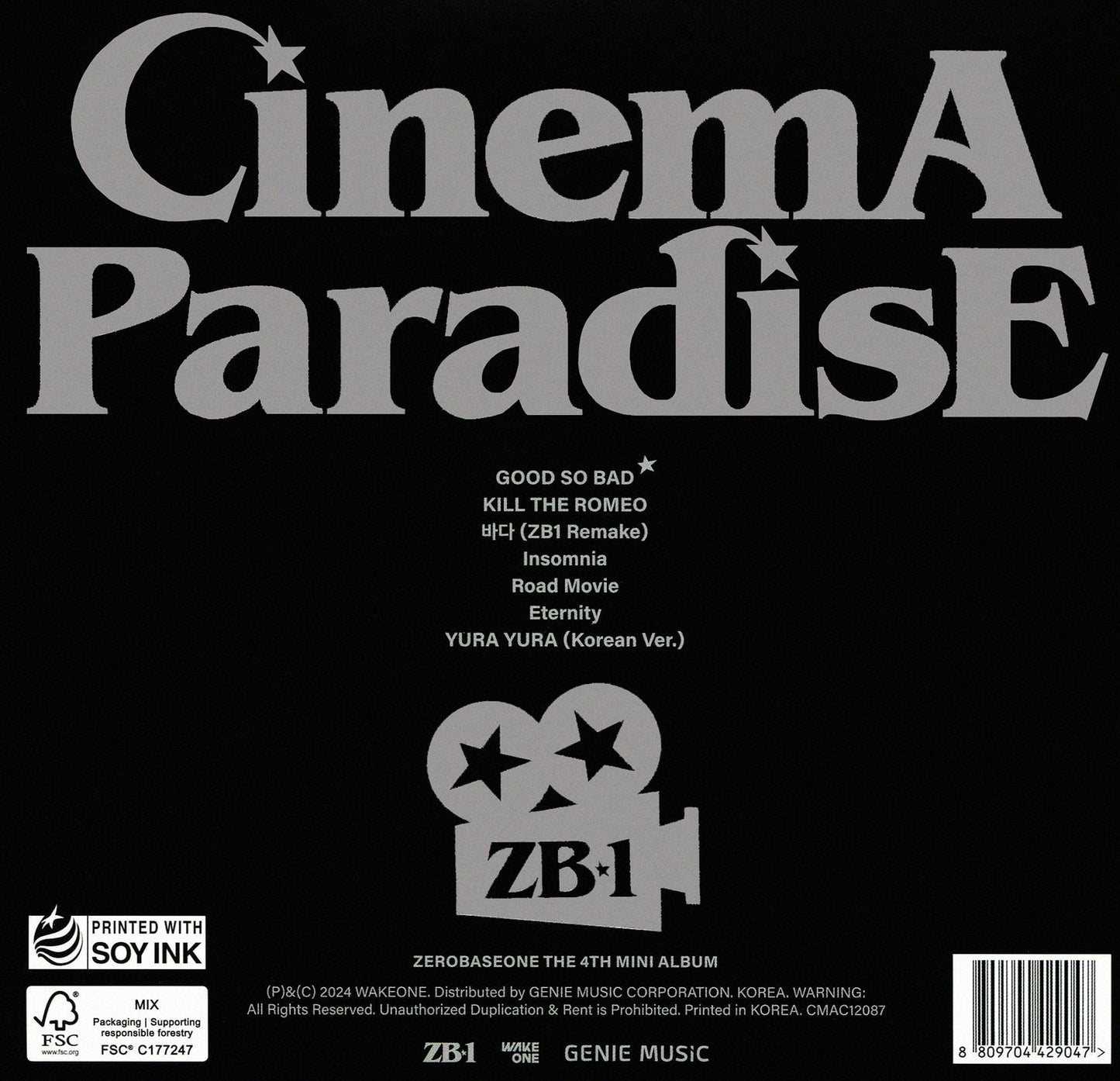 Cinema Paradise - Digipack Version - Random Cover (Zerobaseone)