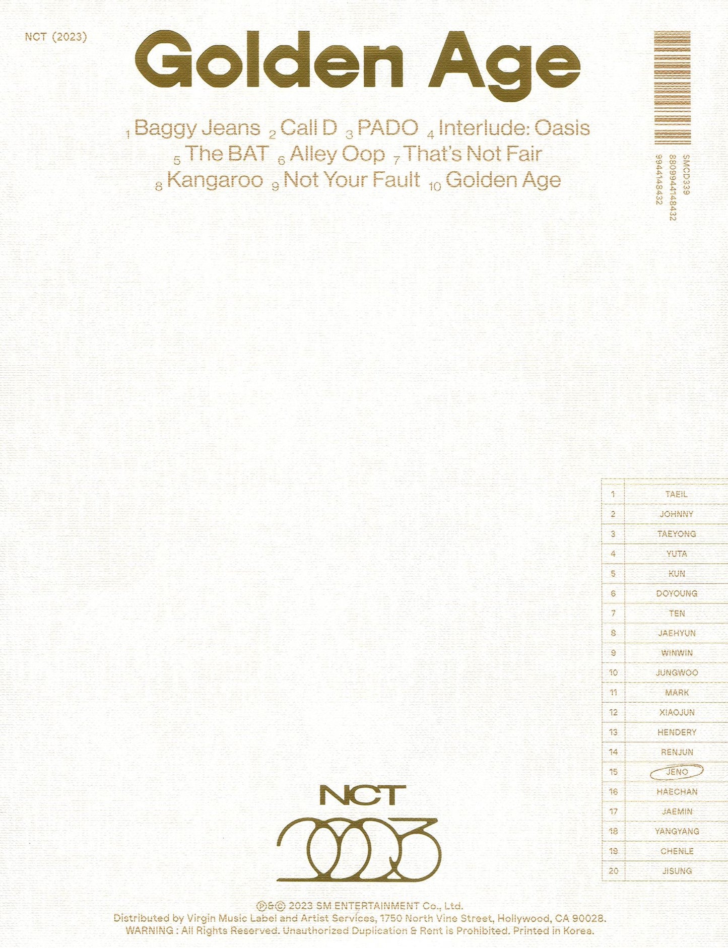 4Th Album 'Golden Age' (Collecting Ver.) (Post)