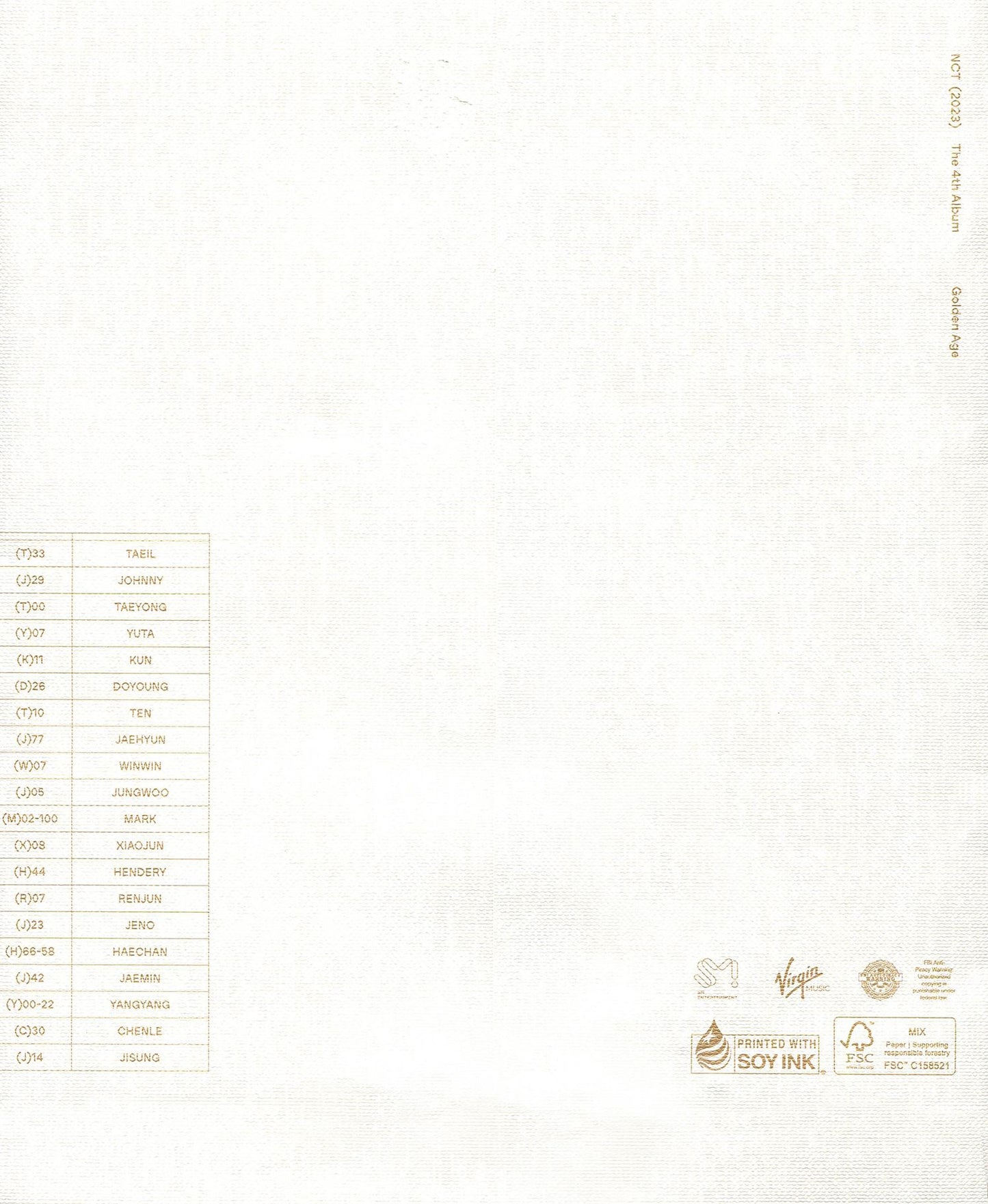 4Th Album 'Golden Age' (Collecting Ver.) (Post)