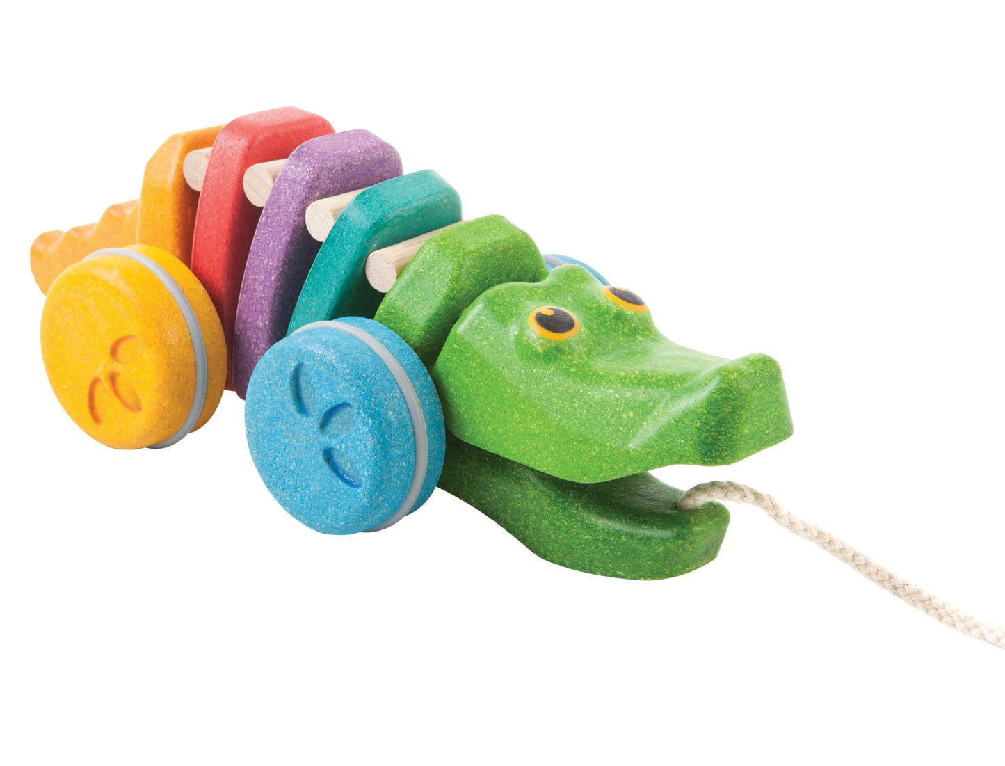 RAINBOW ALLIGATOR PULL TOY