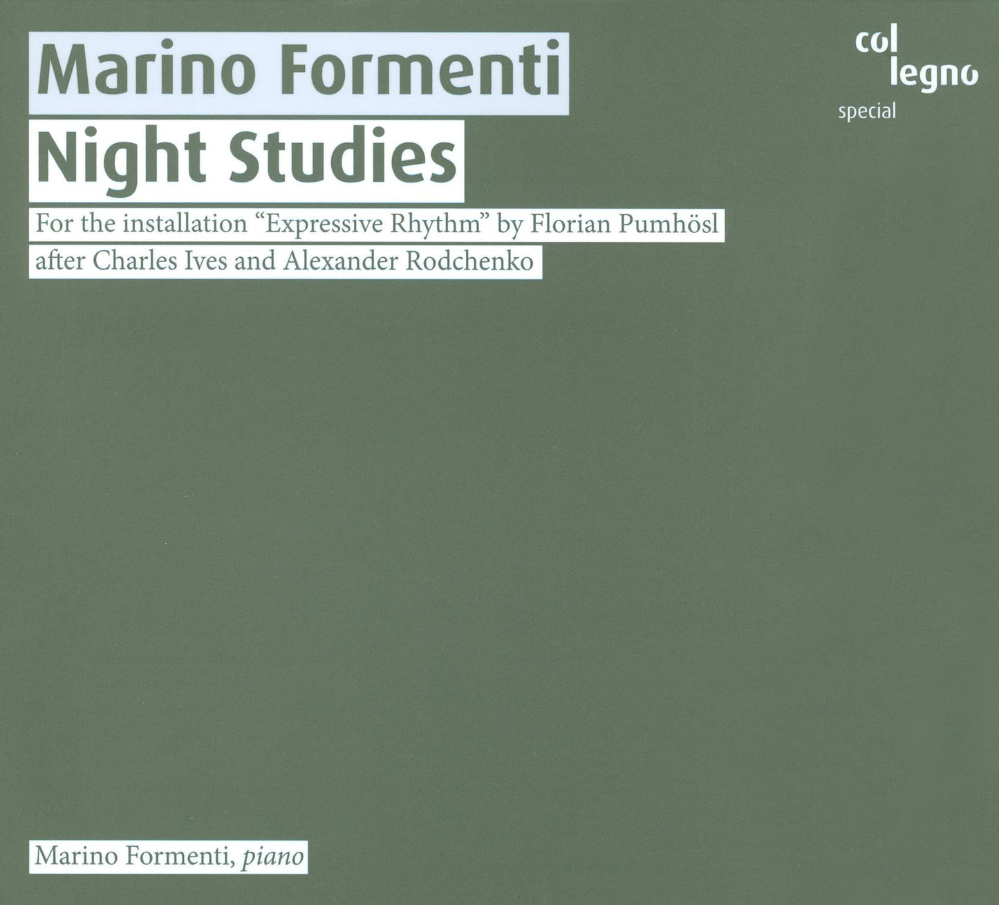 Marino Formenti: Night Studies