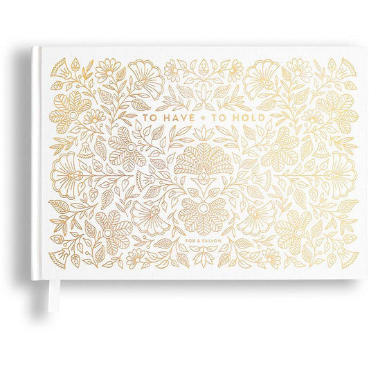 Gold Luxe Wedding Guestbook