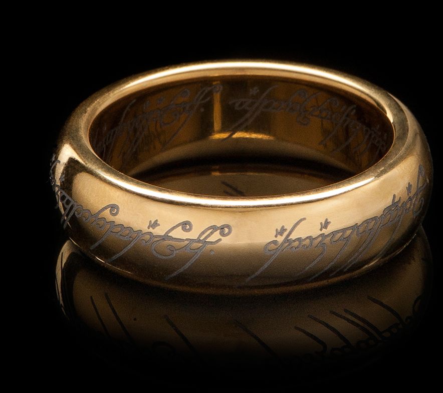 LotR The One Ring Gold Plated Tungsten