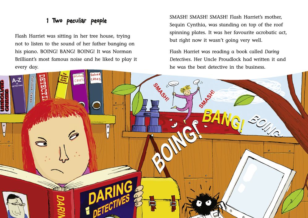 Flash Harriet and the Mystery of the Fiendish Footprints: Band 14/Ruby