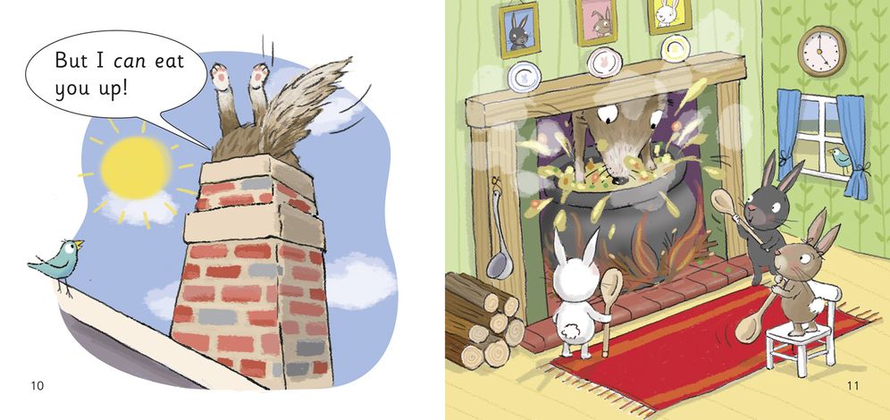 The Three Little Rabbits: Band 01b/Pink B