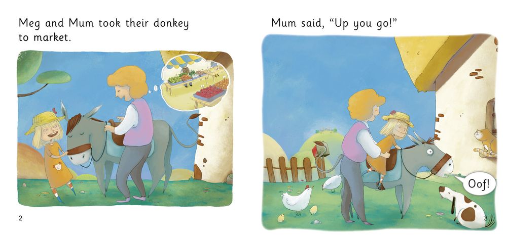 Meg, Mum and the Donkey: Band 02b/Red B