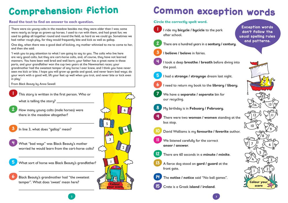 English Quick Quizzes Ages 7-9: Ideal for Home Learning