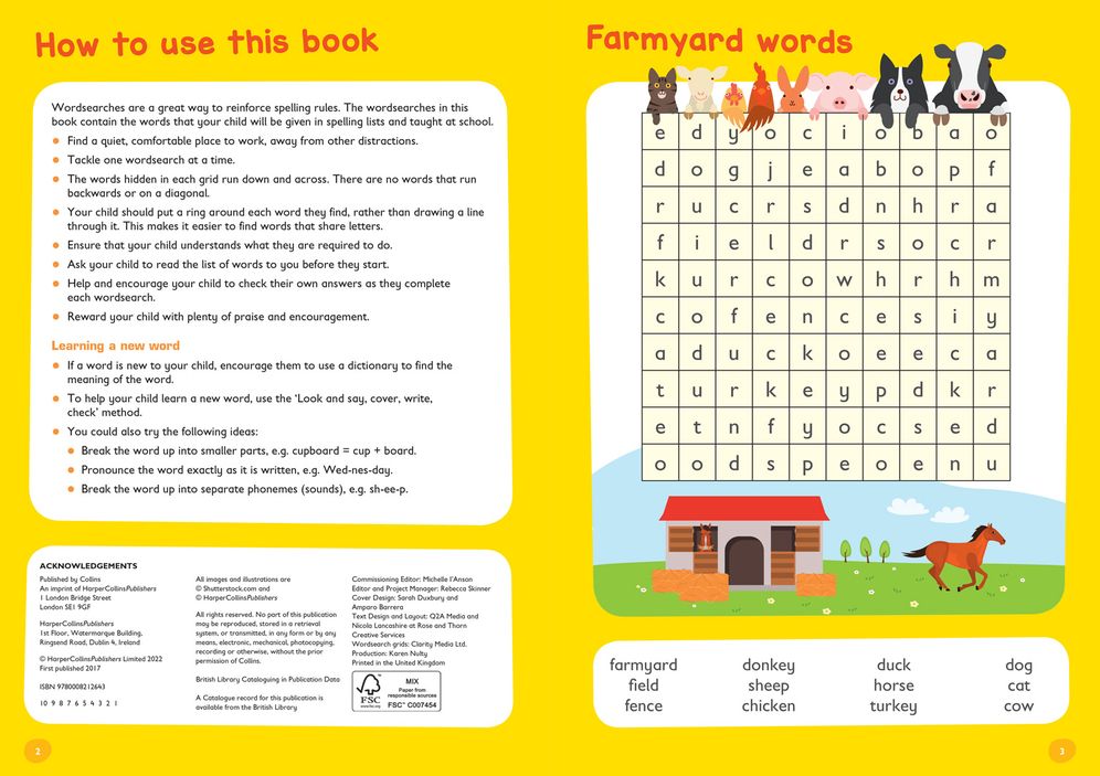 Spelling Word Searches Ages 5-7: Ideal for Home Learning