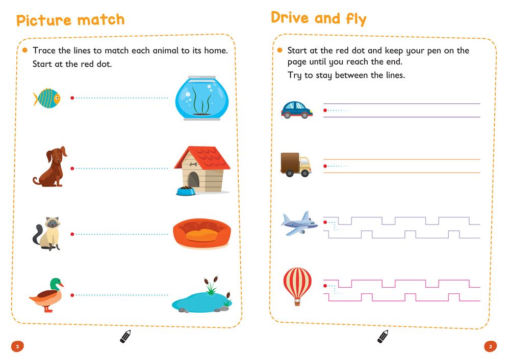 Pen Control Age 3-5 Wipe Clean Activity Book: Ideal for Home Learning