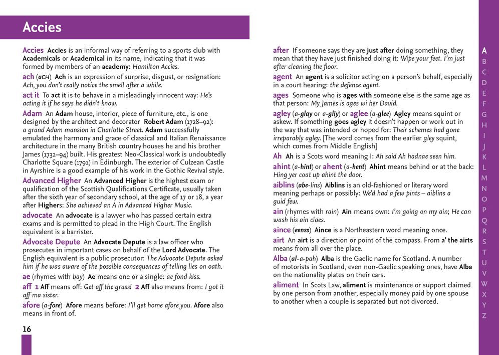 Scots Dictionary: The Perfect Wee Guide to the Scots Language
