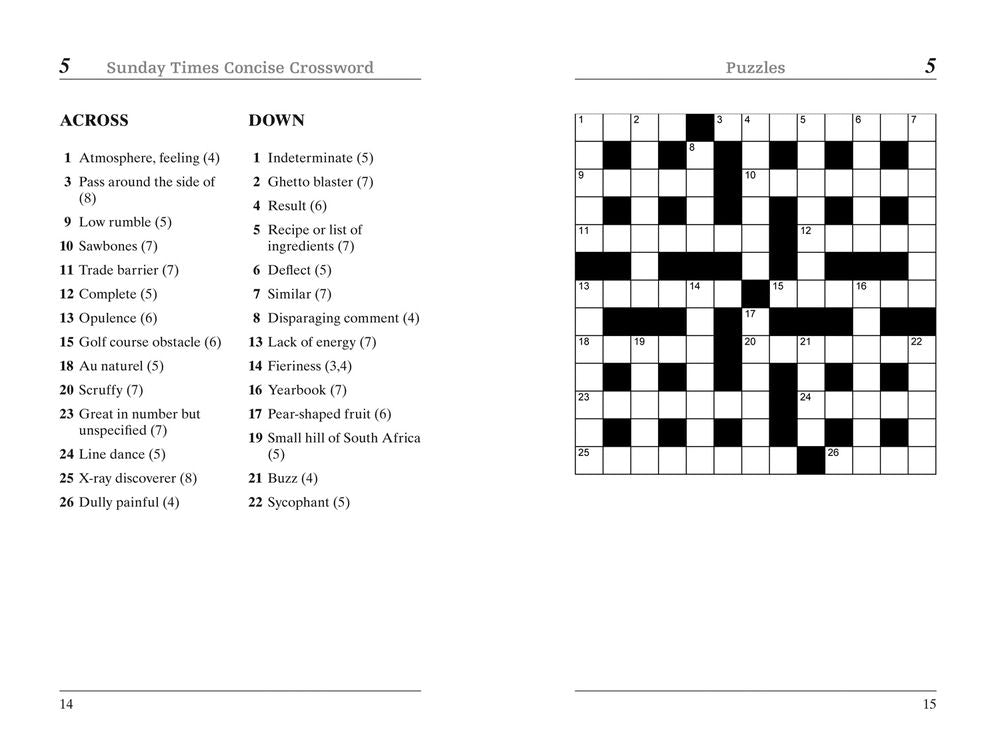 The Sunday Times Concise Crossword Book 1: 100 Challenging Crossword Puzzles