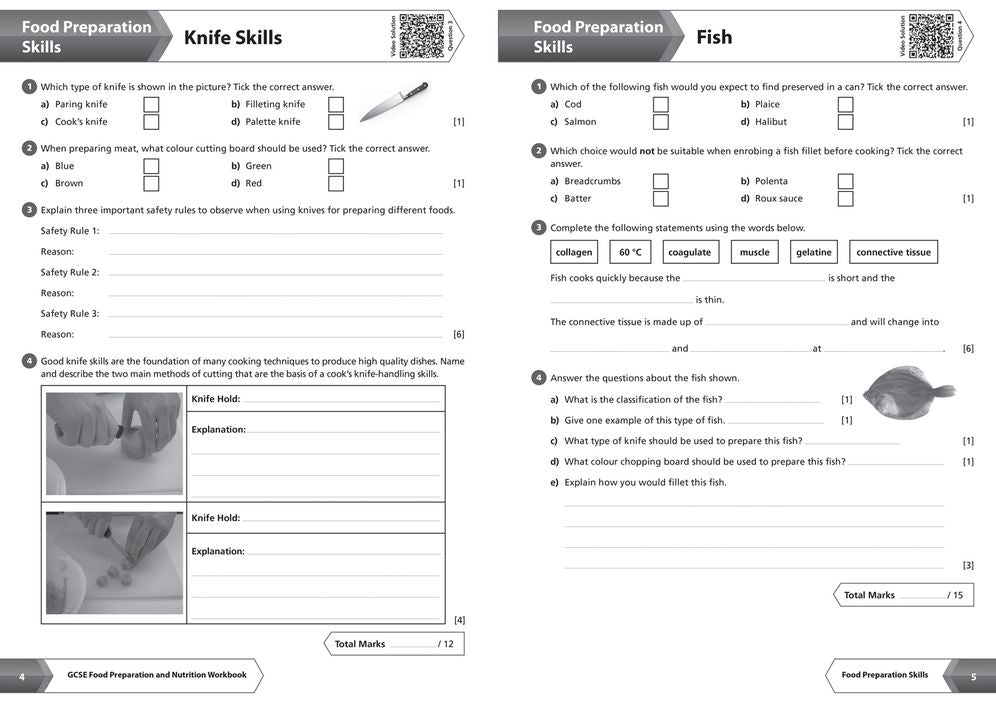 AQA GCSE 9-1 Food Preparation & Nutrition Workbook: Ideal for the 2025 and 2026 Exams