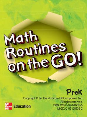 McGraw-Hill My Math, Grade PK, Math Routines on the Go