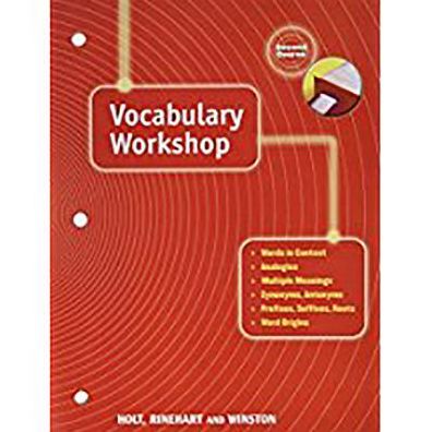 Elements of Language: Vocabulary Workshop Grade 8 Second Course