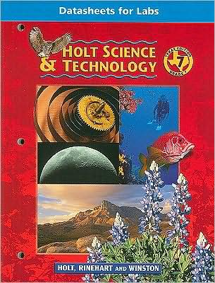 Holt Science & Technology Texas: Datasheet For Labs Grade 7 Life Science