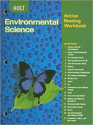 Holt Environmental Science: Active Reading Workbook