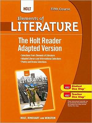 Holt Elements of Literature: The Holt Reader, Adapted Version Fifth Course, American Literature