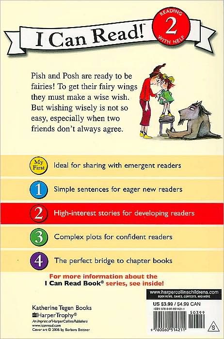 Pish and Posh Wish for Fairy Wings (I Can Read Series Level 2)
