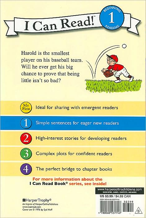 The Littlest Leaguer (I Can Read Book Series: Level 1)