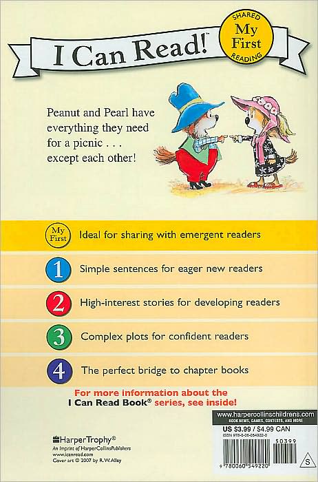 Peanut and Pearl's Picnic Adventure (My First I Can Read Series)